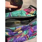 J  Renee Vintage Floral Clutch Bag Purple Teal Rose Evening Bag With Strap