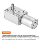Dc 12v 3rpm Worm Geared Motor 6mm D Shaft Reduction Electric Motor