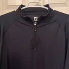 Footjoy Men s 1 4 Zip Black Golf Performance Pullover Sweater Sz Xxl Athleisure