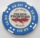 The New Frontier Casino Las Vegas Nevada  2 50 Chip 1998