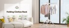 Rotatable And Foldable Clothes Drying Rack  Space Saving Free Standing Laundry