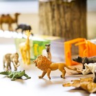 Safari Ltd  Wild Toob - 12 Mini Figurines  Giraffe  Bear  Tiger  Camel  Lion  Cr