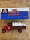 Ertl Die Cast Big A Auto Parts 1931 Hawkeye Crate Bank Locking Bank 1 34 Scale