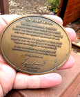Eastern Airlines Medallion    fifty Years Of Service    Bronze Paperweight 1928-1978