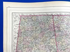 1884 Color Map Georgia   Alabama W  Counties   23  X 15 25  Augustus Mitchell