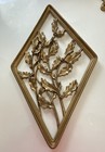 Lot Of 3 Syroco   Homeco  Vintage Wall Decor Mid Century Gold Tone