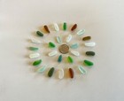 Beach Sea Glass 25 Pieces Colorful Tapers Or Sticks Surf-tumbled Mendocino Ca