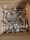 17  Pound Silver Plated Flatware Pieces For Crafting Or Refining Mix Lot
