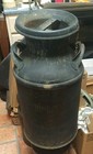 Antique Hi-grade Black Milk Can  24 5x13  W lid Rare Historical Piece  15lb