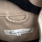 Kenneth Cole New York Women s Beige Bomber Jacket Full Zip Solid Short M