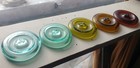 5 Shades Lighting Pat  Dates Bale Top Glass Canning Jar Lids Green Citron Amber