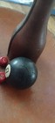 Vintage Brunswick Leather Pool Ball Shaker Eight Ball