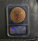 Fifa World Cupcommemorative Coin 2in Gold Red  With 2026 Fifa Euro Bank Note 