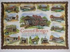C1970s  Covered Bridge Placemat Festival Winterset  Ia Restaurant Springprint 2l