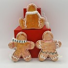 Dillard   s Trimmings Set Of Three Christmas Gingerbread Ornaments New With Tags