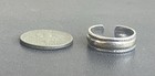 Plain Band Toe Ring Genuine  925 Sterling Silver Adjustable   Gift Box
