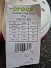 Nwt Crocs Crocband Full Force Unisex Clogs White With Red Band Size M8 W10