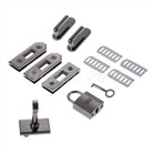 1set Metal Hardware Clasp Lock Lock Button For Handbag Shoulder Bag Purse Diy