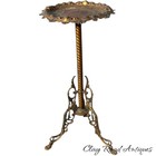 Antique Victorian Brass Cast Iron Bradley   Hubbard Stand Fern Table Ornate 1890