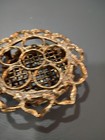 Vtg Hollywood Regency 6 Tube Lipstick Holder Celeste Gold Tone Vanity