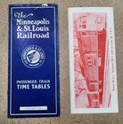 Minneapolis   St Louis Passenger Train Timetables - 1932   1957