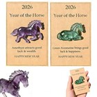 Lucky Horses Bring Good Luck 2026 Year Of The Horse Pocket Token Decoration