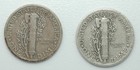 1937-d-s Winged Liberty Mercury 90  Silver Dime Mint Year Set 2 Coins