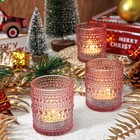 24 Pcs Votive Candle Holders   Holders Bulk For Table Centerpiece  Tea Lights