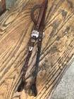    harris    Vintage Braided Western Leather With  Sterling Silver Hanger Headstall