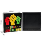 Juneteenth Decorations Juneteenth 1865 Table Decor Freedom Day Wooden Black