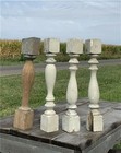 4 Balusters Painted Wood Architectural Salvage Spindles Porch House Trim A36 
