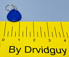 Qty 50 Em4100 Compatible 125khz Lf Rfid Keyfob Tags  Read Only  Blue