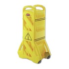 Rcp 9s1100yel 13  X 40  Plastic Portable Mobile Safety Barrier - Yellow New