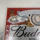 Vintage Budweiser King Of Beers Metal Sign Genuine Classic Label 18    X 12 5   