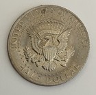 1984 P 50c Kennedy Half  Double Struck  part Col  brdstrk rr Rim Error Rare 1075