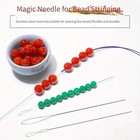 Stainless Steel Bead Needles 7pcs Fine Beading Needles For Diy Jewelry Making