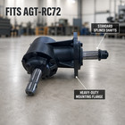 Gearbox Assembly Fits Agt-rc72 Brush Cutter Mower   Standard Splined Shafts Ssrc