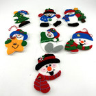 Bucilla Felt Sequin Snowman Christmas Ornament Vintage Handmade 5    Lot Of 13