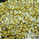 1440pcs Clear Top Czech Crystal Rhinestones Round Pointed Foiled Back Pick Diy