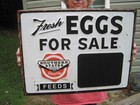 Southern States Feeds Fresh Eggs For Sale Farm Chalkboard Metal Advertising Sign