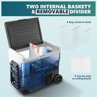 12 Volt Refrigerator  53qt 50l  Electric Cooler  Portable Freezer 12v 24v Dc    