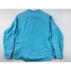 Columbia Insect Blocker Shirt Womens Large Blue Nylon Hiking Long Sleeve
