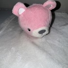 Pink Plush Baby Bear Lovey White Soft Security Blanket