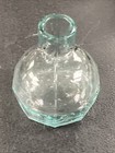 Antique Victorian Turtle Ink Bottle J   I  E  M  Aqua Blue Glass Rare Great Cond