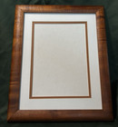Vintage Hawaiian Solid Curly Koa Wood Frame 13 1 4  X 16 1 4  No Glass Matting