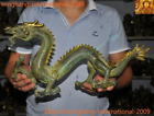 Old Chinese China Feng Shui Bronze Gilt Lucky Wealth Zodiac Animal Dragon Statue