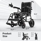 Verpal Lightweight Foldable  Electric Wheelchair For Seniors Adults 15 Miles
