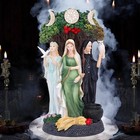 Maiden  Mother  Crone Painted Triple Goddess Figurine 26cm Wiccan Pagan Decor