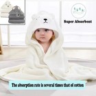 Urseory 2 Pack Hooded Baby Towels  Premium Soft Bath Towel For Babies  Newbor   