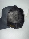 Nike Black Classic 99 Dri Fit Team Canada Hockey Fitted Hat Cap Gold Logo Euc